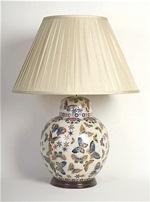 ALEXANDERS 30CM BUTTERFLIES GINGER JAR LAMP